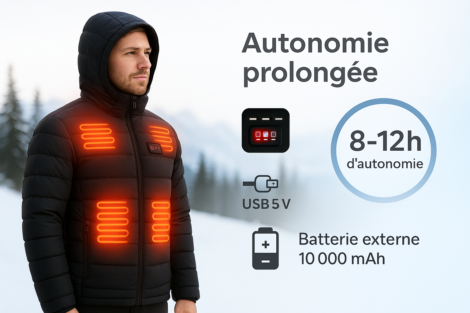 Doudoune Chauffante HEATIQ™